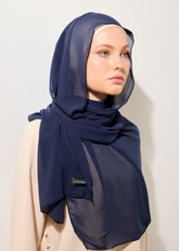HOUSE OF MODEST- LACİVERT ŞİFON ŞAL